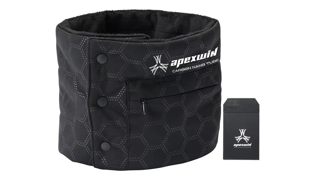 [武蔵野ユニフォーム] アタックベース ヒートネックウォーマーHYPER バッテリーセット 431050 首周り 保温 防寒 暖かい USB 電熱 蓄熱 メンズ 秋冬 作業服 作業着ATACKBASE(11-ブラック フリー)