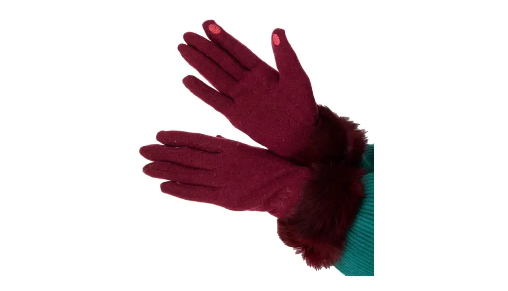 [アーヴェヴェ] レディース リアルファー付 ウール混 ドレス 手袋 ラビットファー スマホ対応 ウール 混 ロゴケース付 プレゼント ギフト