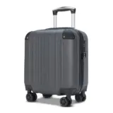 【軽さが旅を自由にする】Bargiotti ABSスーツケース Sサイズ（グレー）｜静音キャスターとTSAロックでストレスゼロの1〜2泊旅へ！