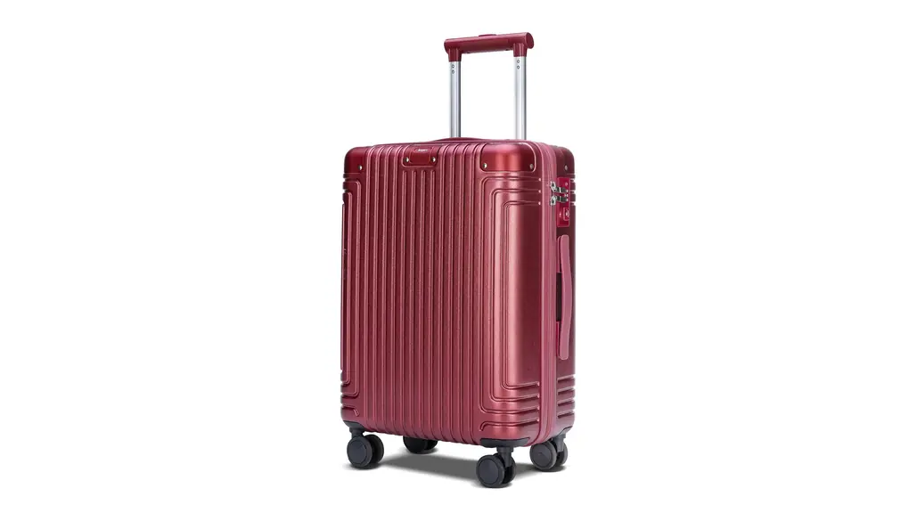 [Bargiotti] スーツケース 機内持ち込み ABS+PC キャリーケース 耐衝撃 静音 軽量 キャリーバッグ 日乃本キャスター USBポート付き YKKファスナー(マルーン, Sサイズ, 40L容量)