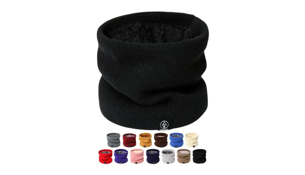 [ブリリモンド] ネックウォーマー スヌード マフラー ニット 裏起毛 裏ファー ボア 防寒 メンズ レディース 保温 スポーツ [並行輸入品]