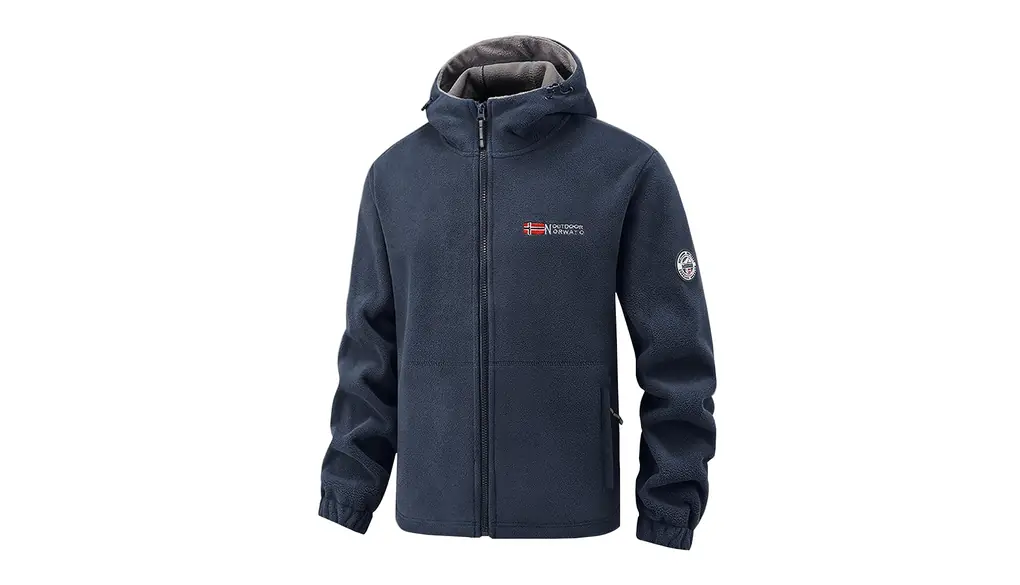 [Candy Kiosk] フリース ジャケットメンズ ポーラー フード付き パーカー ロッカー フルジップジャケット 冬服 裏起毛 暖かい 無地 厚手 アウター アウトドア 保温 防寒 防風 春秋