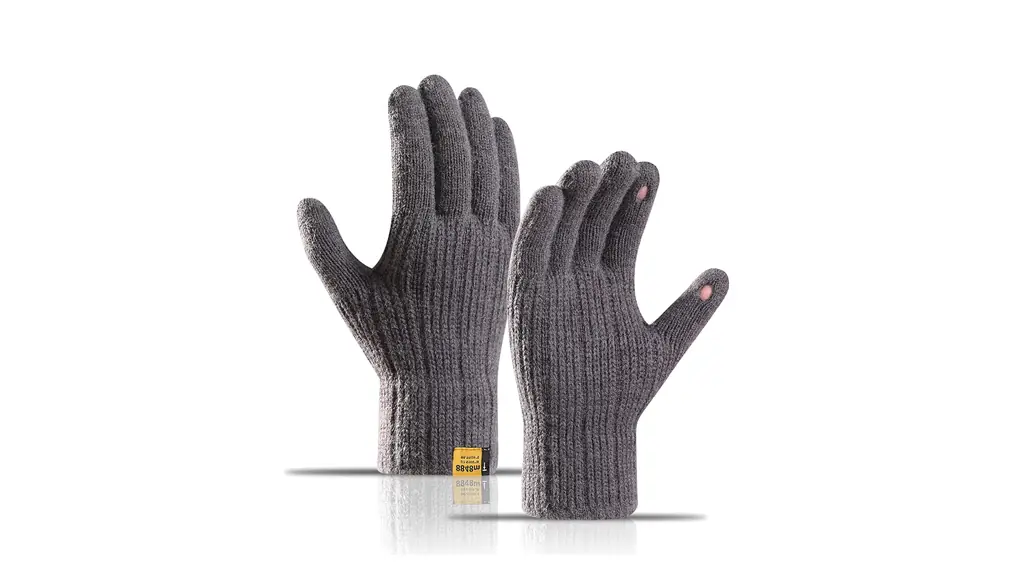 [CANFEEL] メンズ 手袋 冬 防寒 通気 ニット 保温 柔らか 自転車 タッチパネル可能 スポーツ ランニング フィット感 男性プレゼント 厚手 人間工学 バイク サイクリング シンプルでスタイリッシュ 通勤通学