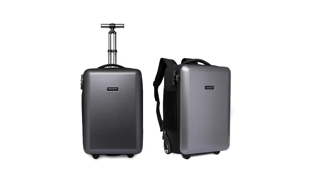 [canittus produced by KEK] 多機能 ハードシェル スーツケース バックパック 容量约35L ビジネス キャリーバッグ 機内持込 ハンドバッグ トロリー付き パスワードロック付き 盗難防止 ソフトキャリーケース 出張 旅行 (グレー)