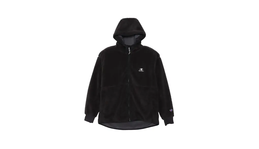 [Champion] Bonding Boa ジャケット 長袖 Relax Fit ストレッチ 保温 防風 スクリプトロゴ ジップフーデッドジャケット メンズスポーツ C3-AS601