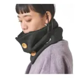 【ふわっと軽く、しっかり暖かい】CHARM ボタン付きネックウォーマー｜髪型を崩さず着けられる冬の新定番