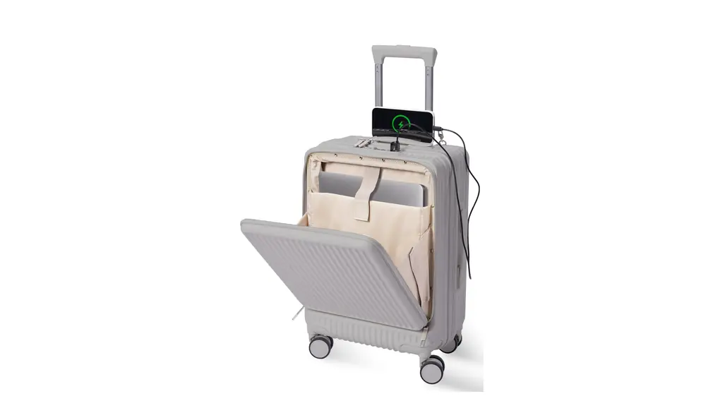 シシベラ スーツケース 前開き suitcase ッパー キャリーケース 機内持ち込み ストッパー 付き 360度回転 ブレーキ機能 静音 USBポート TSAローク ABS+PC 耐衝撃 海外旅行 ビジネス 出張 修学 泊まる Mサイズ グレー