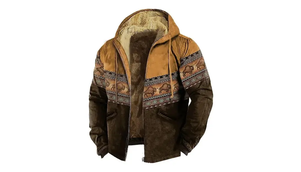 [Cociliye] フリース ジャケット メンズ 秋冬 裏起毛 ジャケット フード付き レトロ風 秋冬コート 裏ボア 暖かい アウター メンズ 裏起毛フリースジャケット アウトドア 保温 防寒 防風 秋 冬服