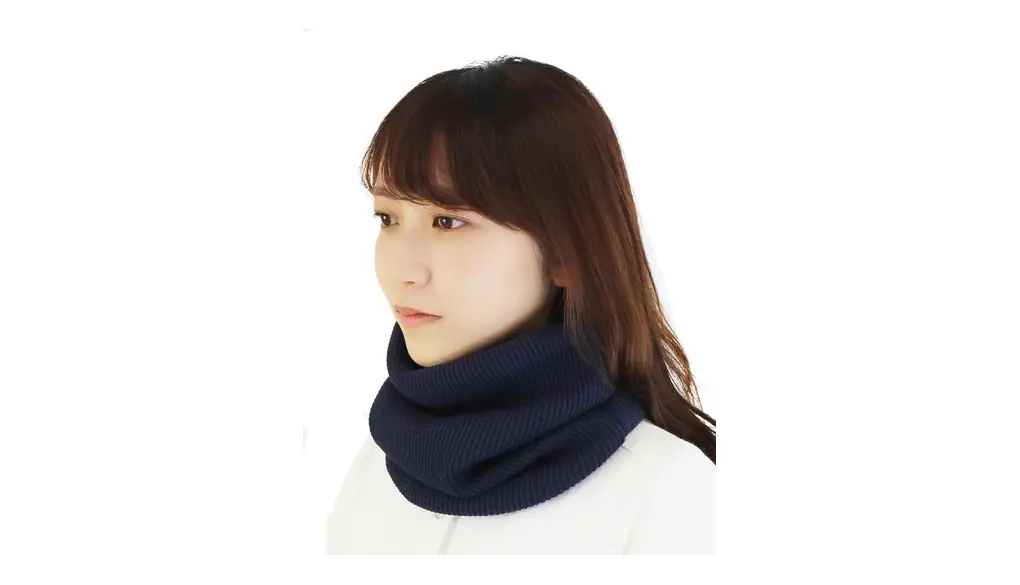 [ココロ] ネックウォーマーオーガニック ワッフル柄【秋冬用】 防寒 UVカット 敏感肌 乾燥肌 静電気対策 チクチク対策