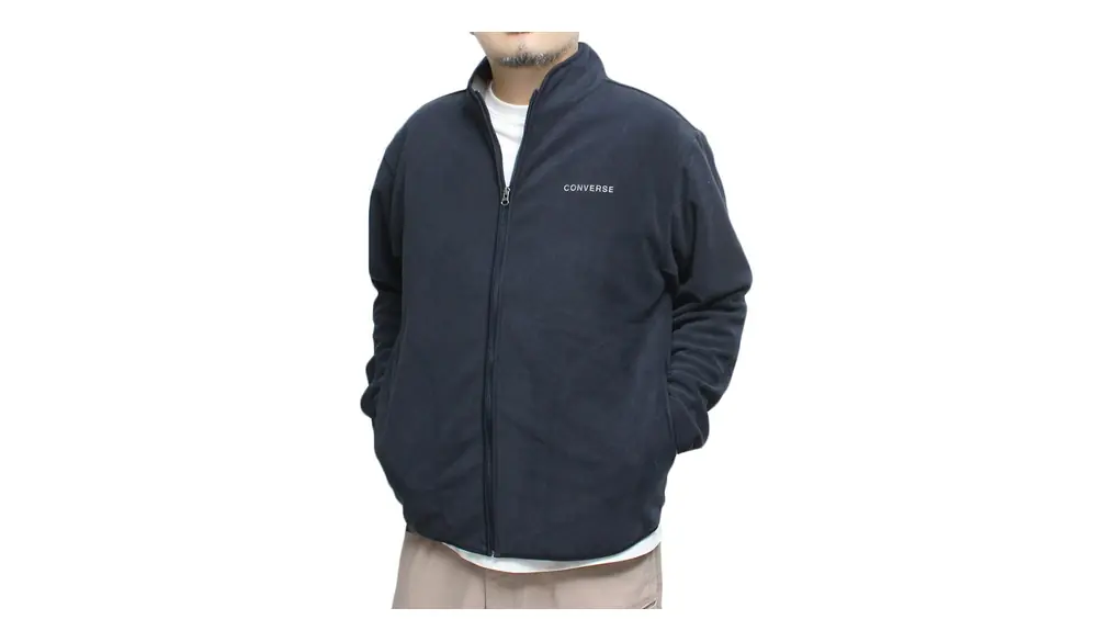 [コンバース] フリース ジャケット メンズ 大きいサイズ 裏起毛 ジップアップ ハイネック ブルゾン