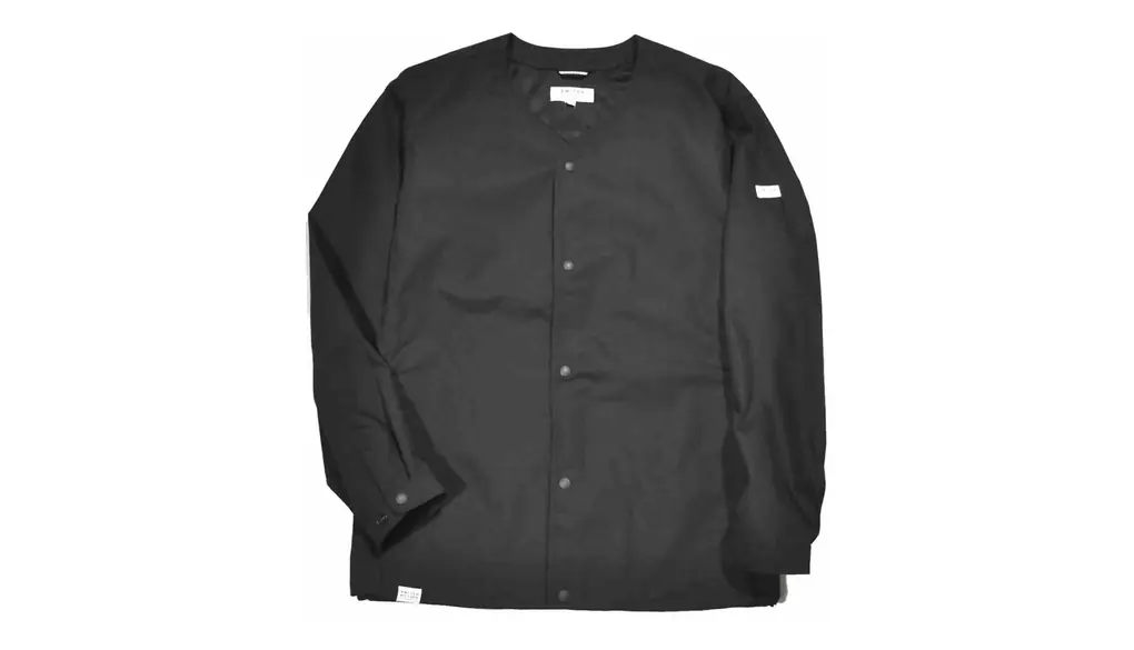 [クロコダイル] ノーカラーブルゾン 襟なし 一重ジャケット ユニセックス合い物