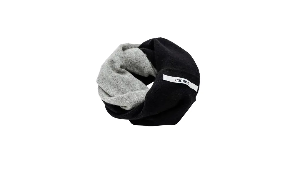 [cumaco] 20色 カシミヤ 100% スヌード 無地 単色 バイカラー ケーブル編み レディース メンズ ユニセックス 55cm×60cm ネックウォーマー C-Z0019B