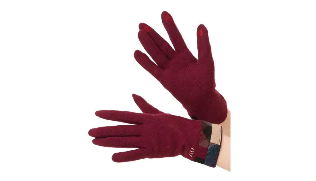 [エル] 日本製 アンゴラ混 パッチワーク スマホ対応 レディース ジャージ手袋 ロゴ ケース付