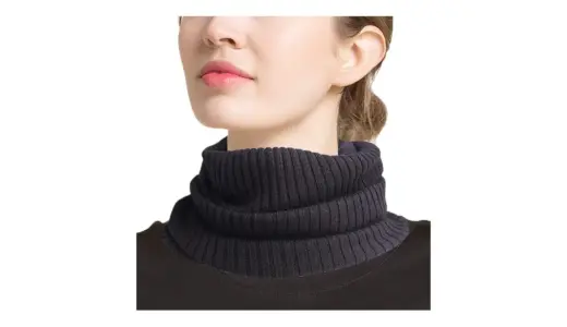 【首元から美しく暖かく】Ergugos ニット付け襟｜小顔効果×リブ編みの極上フィットで冬を快適に