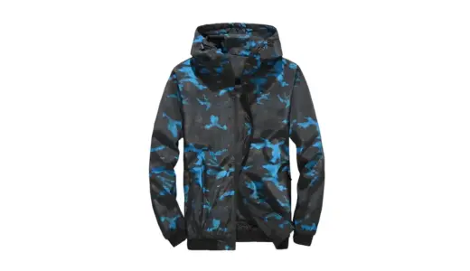 【Four leaf】迷彩ウインドブレーカー｜差し色が映える軽量マウンテンパーカーで春秋をスタイリッシュに