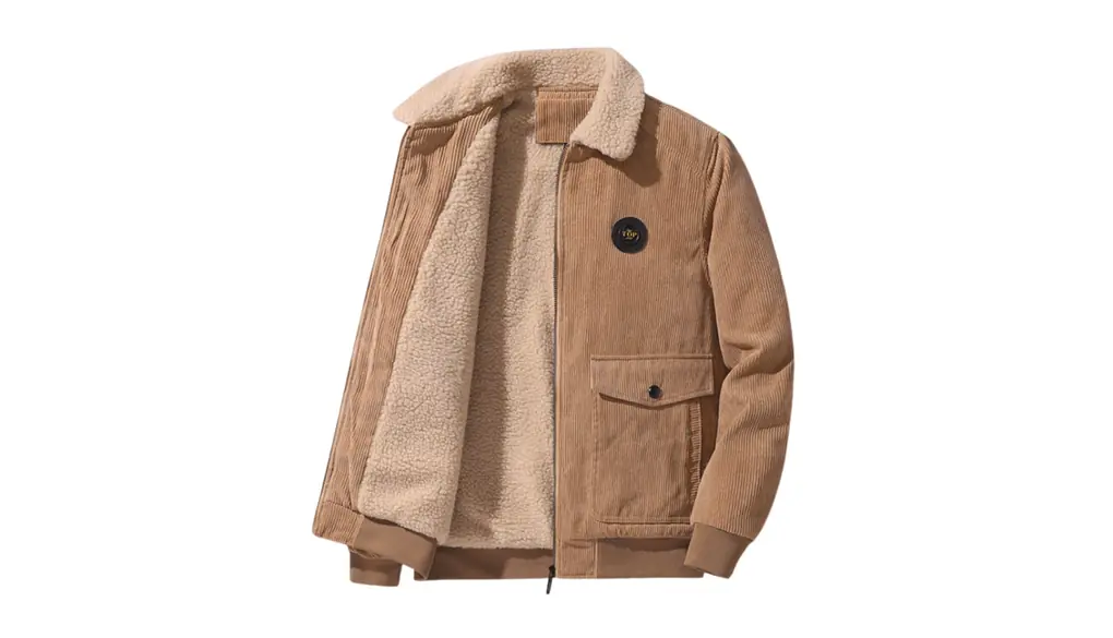 [foveitaa] ボアジャケット コーデュロイ 冬服 メンズ コート フリースジャケット 大きいサイズ 裏起毛 もこもこ 冬服 ボアコート ラムウール ゆったり 無地 防風 防寒 厚手 暖かい アウター シンプル オシャレ