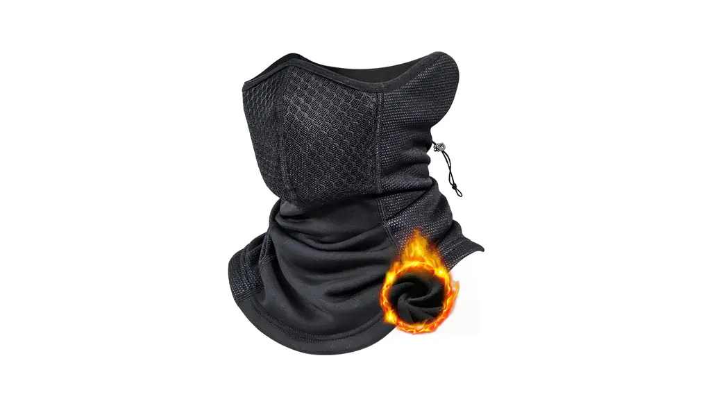 [Gagaciso] ネックウォーマー メンズ 冬 フェイスカバー 防寒 防風 息苦しくない エアーホール構造 調節コードつき ストレッチ性 伸縮性 通気性 春 秋 冬 暖かい 男女兼用 通勤 通学 スポーツ バイク 自転車 登山 スキー