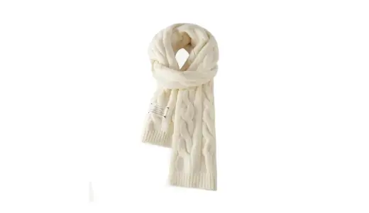 【冬の装いを格上げ】ケーブル編みロングマフラー NO.MW1128｜男女兼用で楽しむ上品ニットストール