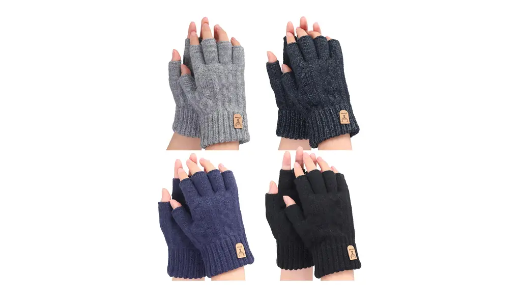 [girldate] 指なし手袋 ４双セット 秋冬 手袋 防寒 保温 厚手 スマホ対応 軍手 運転 自転車 バイク ランニング パソコン ゲームなどに対応 防寒手袋 オフィス 室内 アウトドア 男女兼用 通勤 通学 ギフト プレゼント