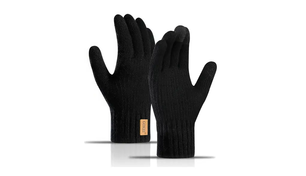 [GOKEI] 手袋 メンズ スマホ対応 アルパカ100％ 防寒手袋 厚手 冬 タッチパネル 防寒グローブ