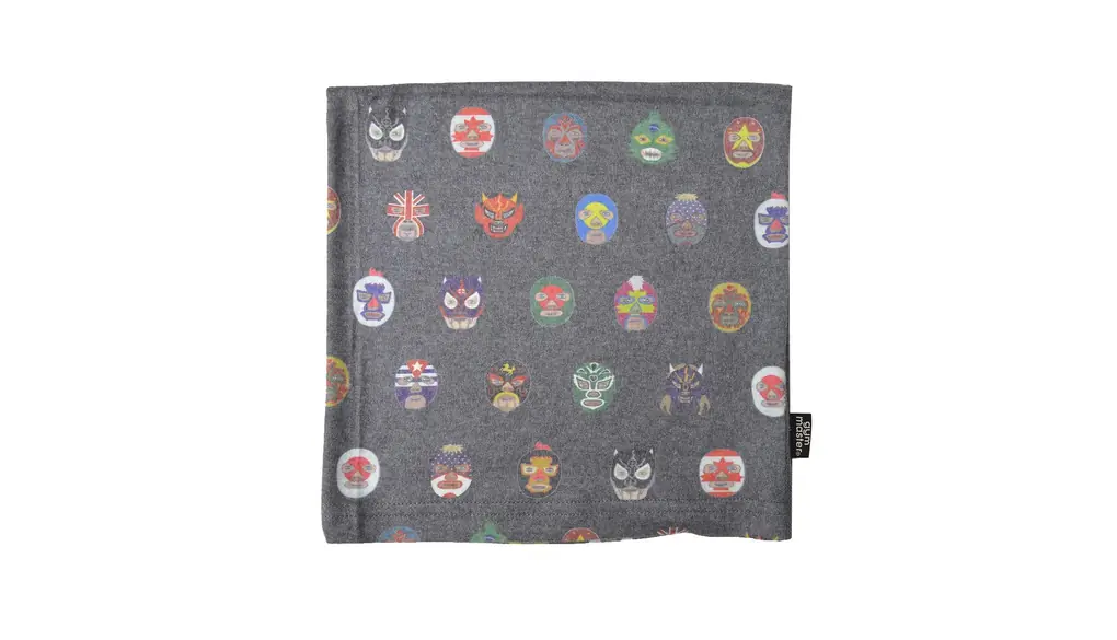 (ジムマスター) gym master ネックウォーマー 柄 ヘアバンド ワッチ 3way 薄手 メンズ レディース リブ ハッピーペイント G157643 ネックゲーター ターバン ハリネズミ (【04】NEW覆面レスラー)