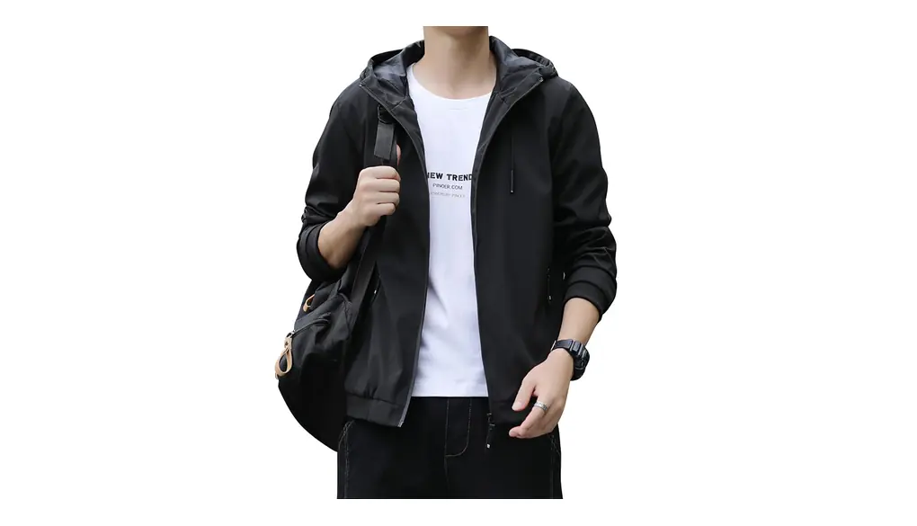 [HEGROPH] バックプリント ジャケット メンズ フード付き ウインドブレーカー 秋 おしゃれ カジュアル 無地 防風 春服