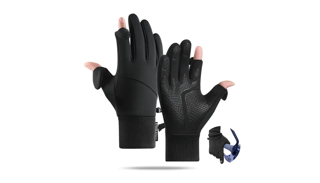 【自転車選手が愛用】防寒手袋 メンズ 秋冬 サイクリンググローブ 【裏起毛・2指出し・スマホ対応】防寒グローブ 滑り止め 撥水 紛失防止 スポーツ 自転車 バイク ランニング 登山 釣り 細かい作業 通勤 通学 3サイズ 男女兼用