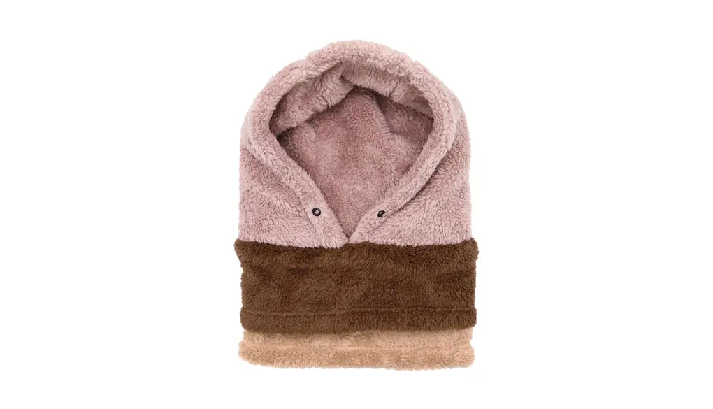 [イビザストア] フード付き ネックウォーマー ボア 暖かい フェイスガード スヌード マフラー