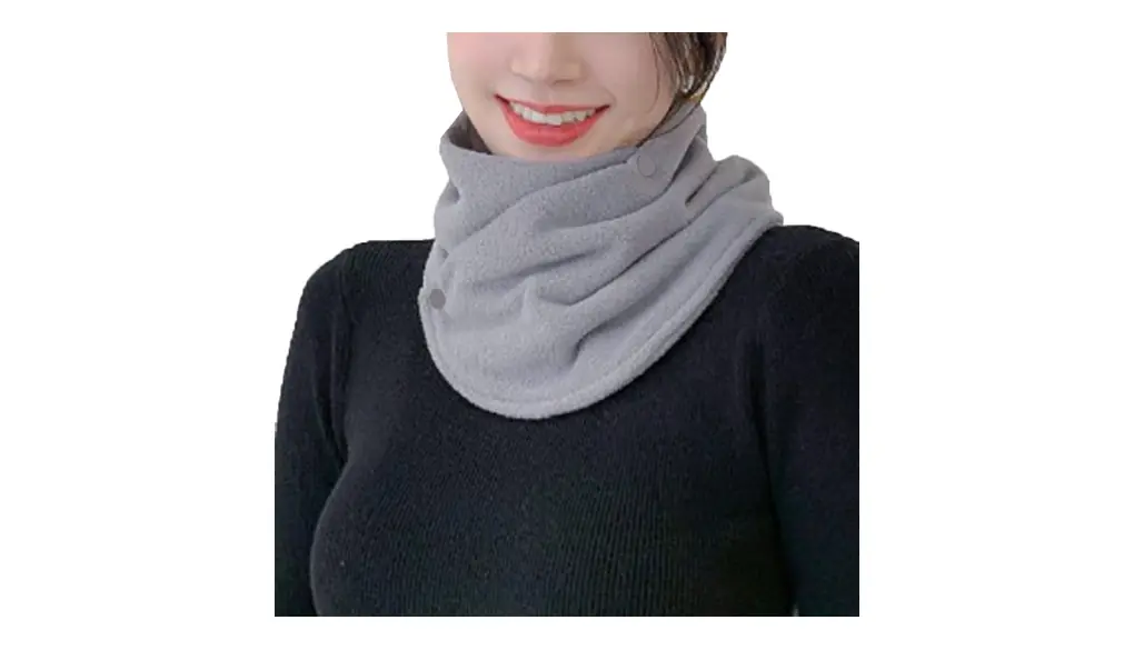 [JOKnet] メール便 ボタン付き 男女兼用 2way フリース ネックウォーマー ネックカバー スヌード マフラー ボタン 防寒 あったか