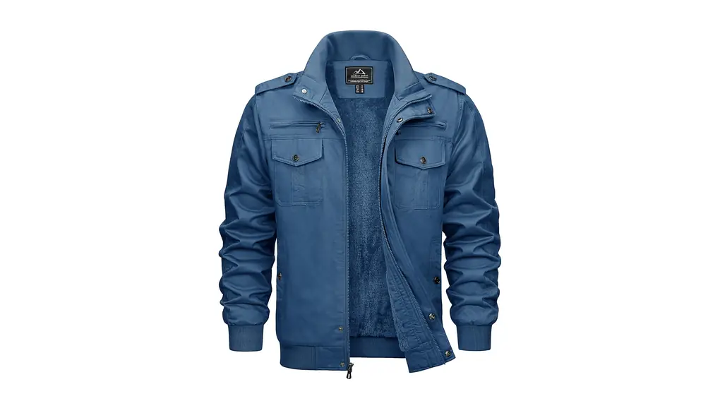 [KEFITEVD] ジャケット メンズ 裏ボア ミリタリージャケット 冬 作業着 防寒 ジャンパー 大きいサイズ 保温 アウター アウトドア ライダース モッズコート カジュアル ポケット 防風 秋冬