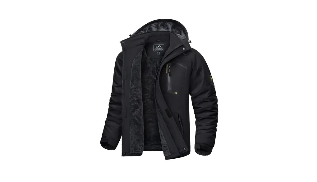 [KEFITEVD] マウンテンパーカー メンズ 防風 防寒 裏ボア ウィンドブレーカー 防撥水 登山ジャケット アウトドア キャンプ 釣り スキーウェア フード取り外し可能 冬