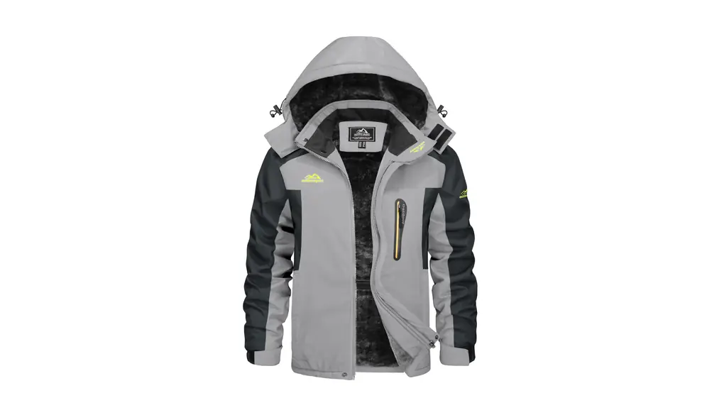 [KEFITEVD] マウンテンパーカー メンズ 裏ボア スキーウェア 防寒 防風 ウィンドブレイカー 撥水 バイクジャケット 釣り 登山 ウェア アウター 冬 暖かい フード付き 作業着