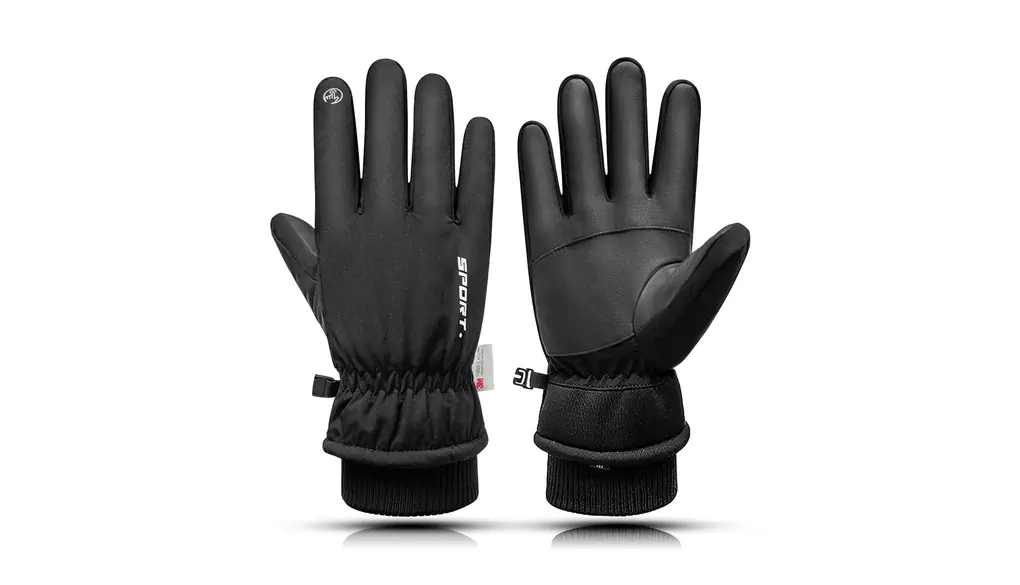 [KELEVO] アウトドアグローブ 防寒グローブ メンズ 【3Mシンサレート・裏起毛・零下15℃防寒】 タッチパネル対応 滑り止め 革 厚手 暖かい 防水 防風 自転車 サイクルグローブ 登山 通勤 通学 男女兼用