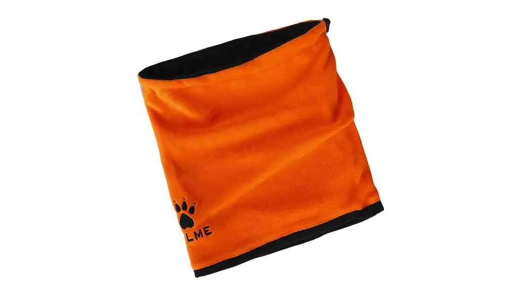 [ケルメ] ネックウォーマー メンズ(NECK-WARMER) ダブルサイド フラッシュオレンジ×ブラック 27×26cm K15Z910A