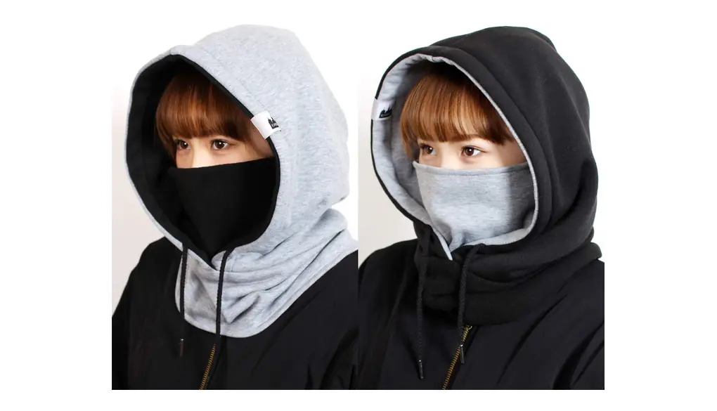 フードウォーマー DEBERAL リバーシブルできる フード付き ネックウォーマー 防寒