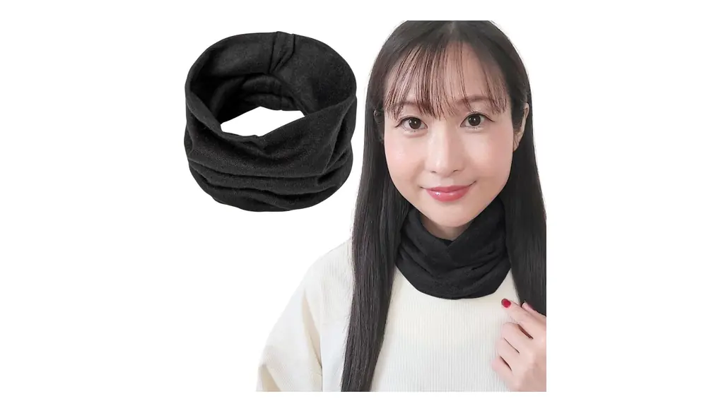 [Kouizam] ネックウォーマー 薄手 綿 レディース 秋冬 キッズ ネックゲイター 防寒ネックカバー 首元カバー ネックガード 「朝から晩までこれ1枚 」ネックチューブ 黒 白 そのほか全11色