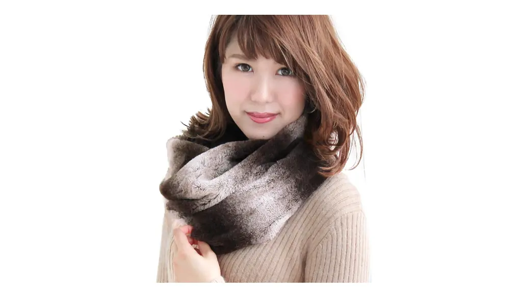 [LALA Boutique] ファー スヌード レディース メンズ 冬 用 フェイクファー 輪っか状 ネックウォーマー 厚手 一重 巻き ショート グラデーション