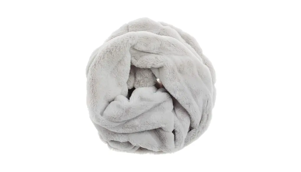 [LALA Boutique] ファー スヌード ネックウォーマー レディース ボーダー型押し 冬 用 小顔効果 フェイクファー 厚手 無地