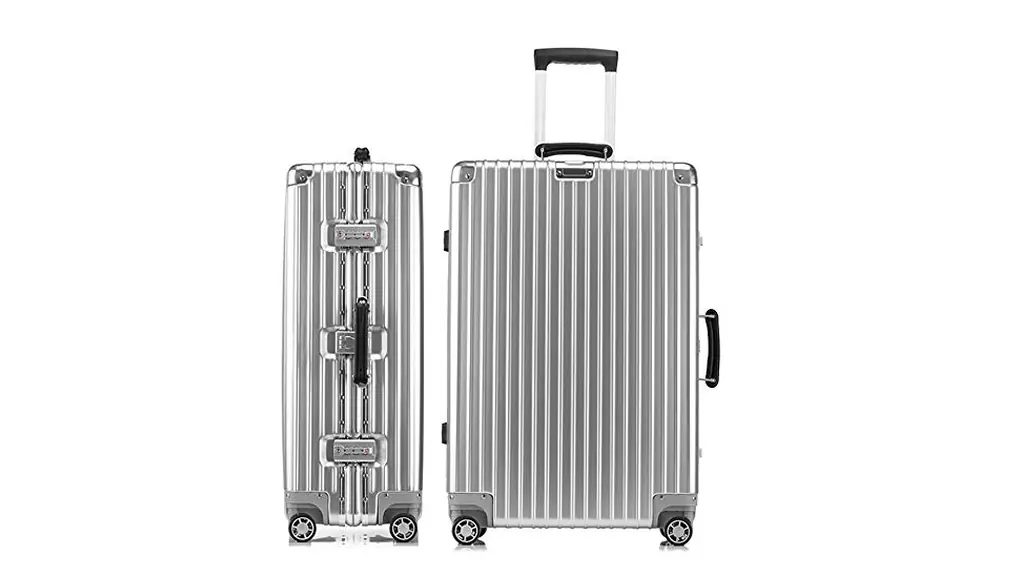 [lanbao] スーツケース アルミフレーム 軽量 キャリーケース 耐衝撃 キャリーケース 機内持込 キャリーバッグ 人気 大型 TSAロック付 静音 旅行出張スーツケース1608 (シルバー, XXL-29inch(51*76*28.5cm/93L/託送必要))