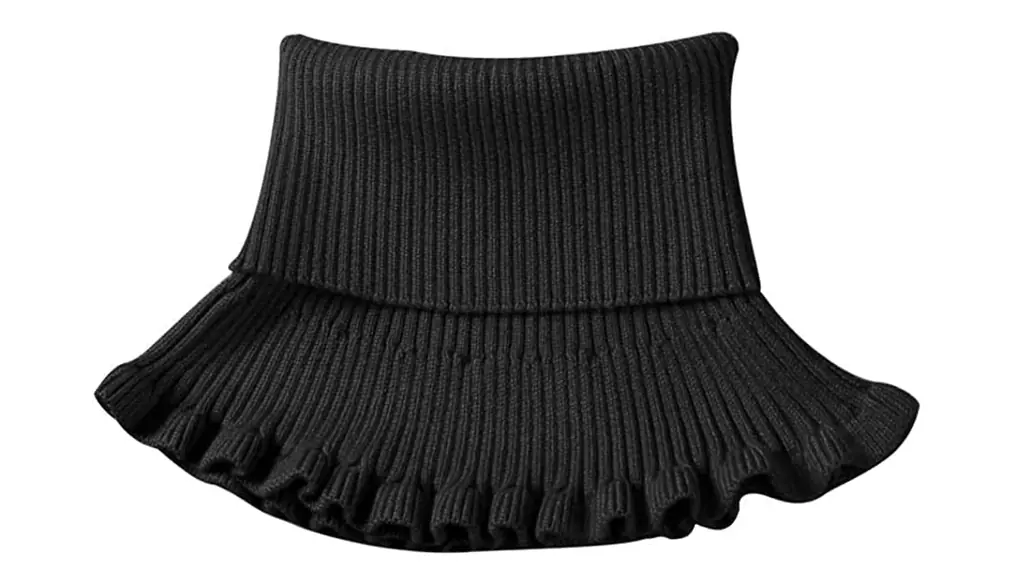 [LeafIn] ニット付け襟 レディース ネックカバー タートル付け襟 タートルネック ニット 付け襟 暖か 防寒 保温 ネックウォーマー ハイネック 冬 1105