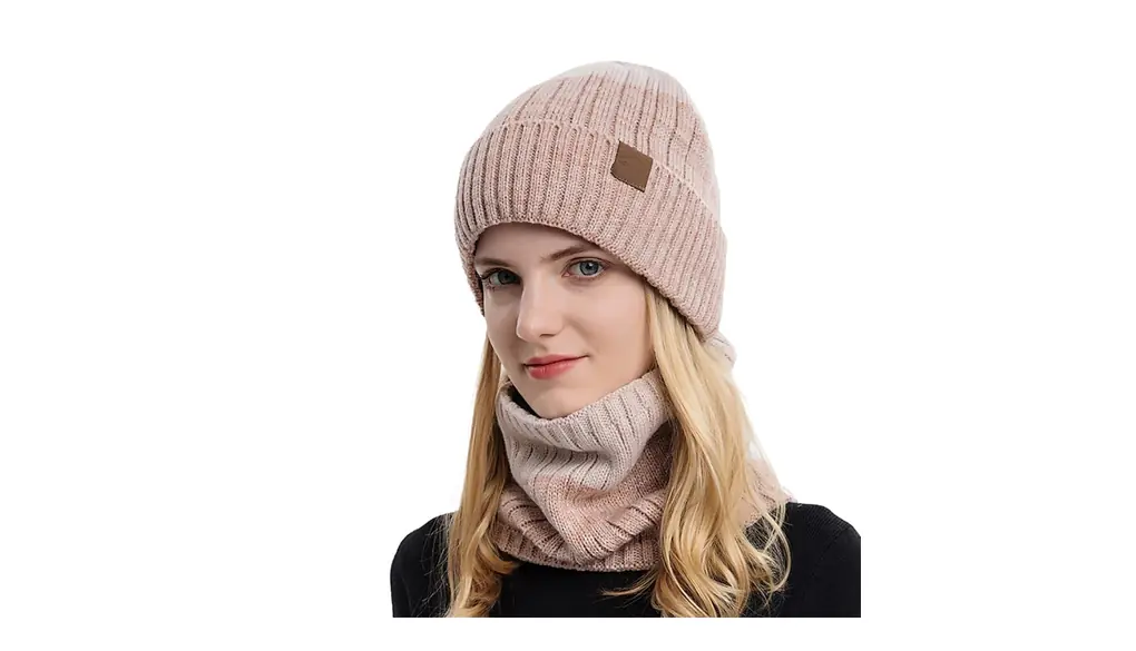 [LeafIn] ニット帽 メンズ ネックウォーマー キャップ セット 暖かい 裏起毛 防寒 レディース 男女兼用 保温 自転車 バイク スキー スポーツ アウトドア 冬 9135