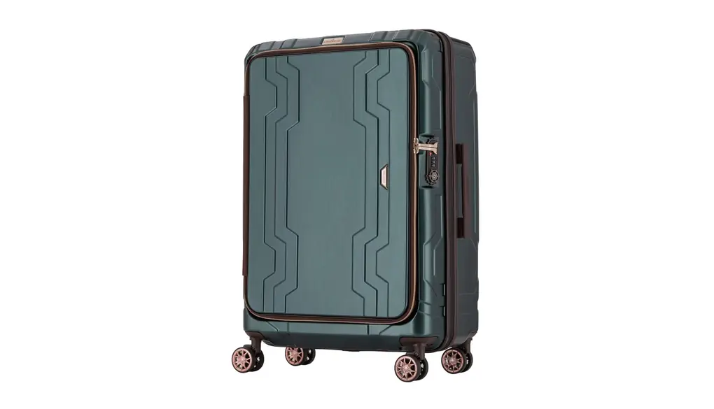 [レジェンドウォーカー] 拡張機能付きファスナータイプ スーツケース キャリーケース キャリーバッグ フロントオープン TSAロック クッション付きダブルキャスター BLUE WHALE 保証付 5205