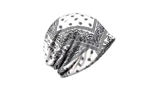 【LEX STANDARD】ペイズリー柄ニット帽 CH080｜2wayで魅せる！首元まで暖かい万能デザインキャップ