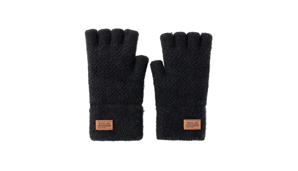 [LEZOOY] メンズ 指なし グローブ ニット手袋 冬 指無しハンドウォーマー 防寒 防風 保温 伸縮性 スマホ対応 裏起毛 室内作業 ランニング 自転車 ゲーミング キャンプ アウトドア 軍手 ワンサイズ