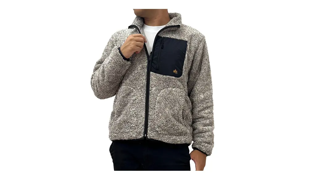 [ロゴスパーク] メンズ 別布ポケット付き裏ボアフリースジャケット M,L,LL