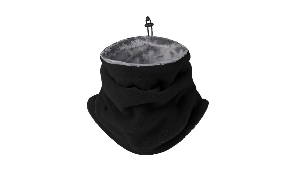 LoToba ネックウォーマー メンズ 防寒 冬用 裏起毛 暖かい ボア 調節コードつき 厚手 防風 保温強化 柔らかい あったか 多機能 無地 通勤 通学 スポーツ アウトドア バイク 登山 自転車 スキー スノーボード キャンプ 01#.ブラック Free Size