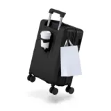 【MAIMO HOOKABLE S】カップホルダー搭載の機内持ち込みキャリー｜“手ぶら移動”がクセになる多機能スーツケース