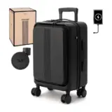 【荷物の出し入れが“自然にうまくいく”】MAIMO スーツケース STAND U Sサイズ｜静音キャスター＆USBポートで旅のストレスを軽くする一台