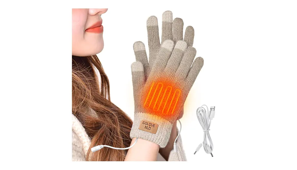 [Maiso] 冬用速暖 手袋 レディース 裏起毛 電熱グローブ USB給電式 冬用 防寒 スマホ対応 女性 おしゃれ 編み手袋 男女兼用 保温 防寒 通勤 通学 バイク 自転車 スキー クリスマスギフト