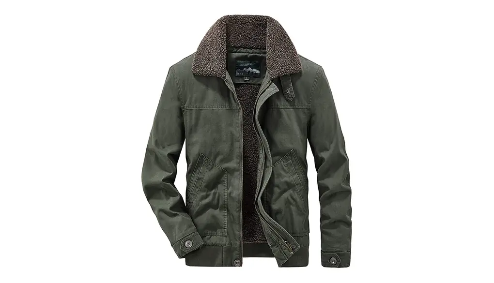 [Manatsulife] メンズ フリース ジャケット 裏起毛 ボア コート フライトジャケット 防寒 ブルゾン 保温 カジュアル おしゃれ 登山 釣り アウトドア 冬服 818A.